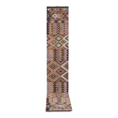 Vintage Turkish hallway rug 77x454 cm