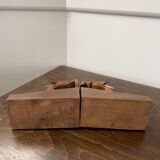 Serre-livres bouquetins en bois