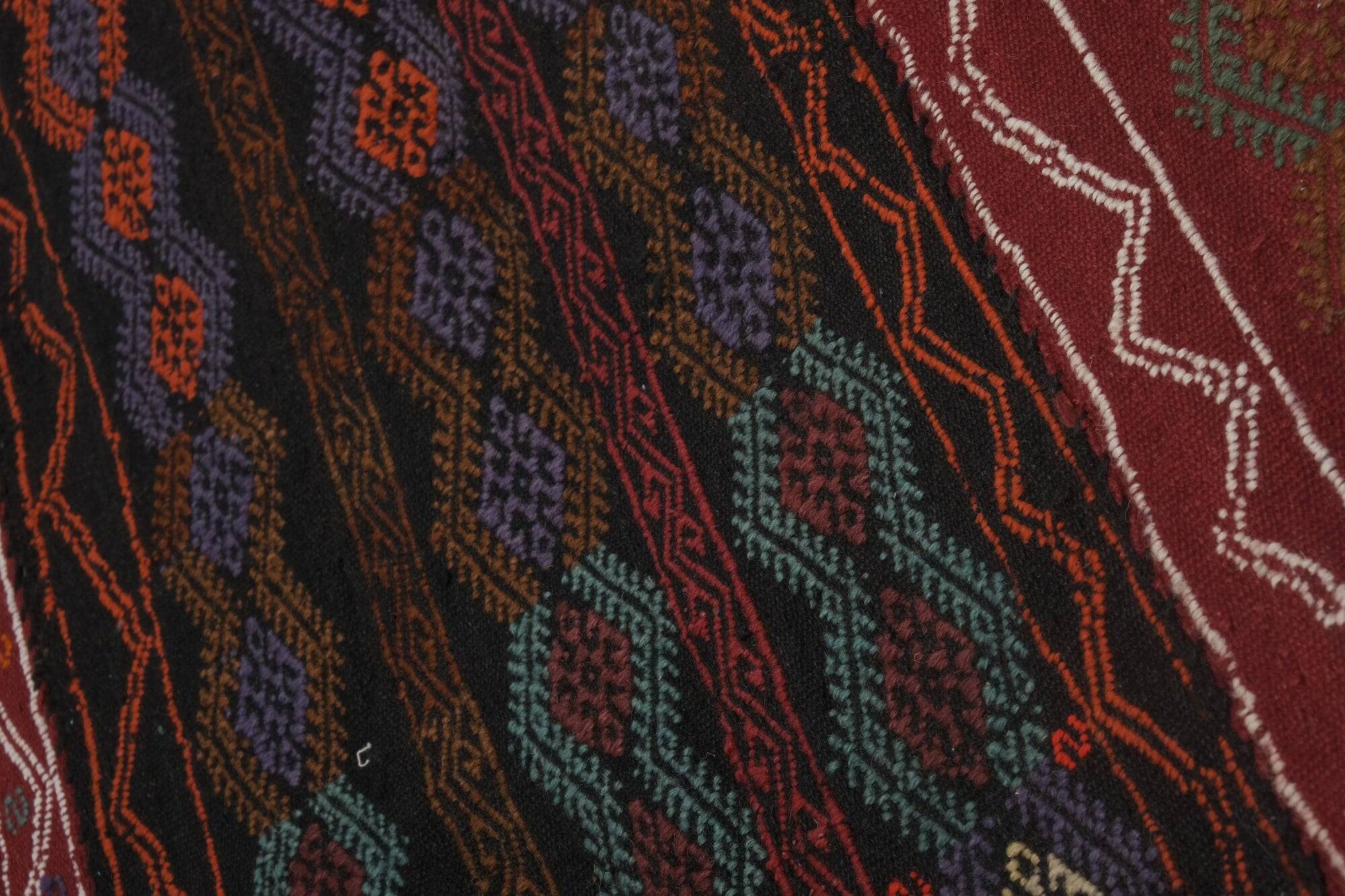 Vintage Turkish hallway rug 123x435 cm