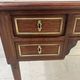 Louis XVI style desk in mahogany and mahogany veneer, 20th century.