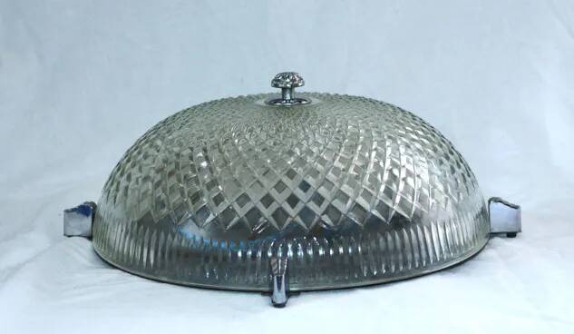 Large diamond glass ceiling light