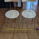 Set of 4 vintage/restored 70s/80s wood and chrome bistro chairs.