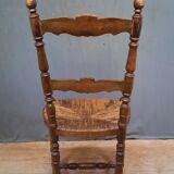 4 straw chairs with bar