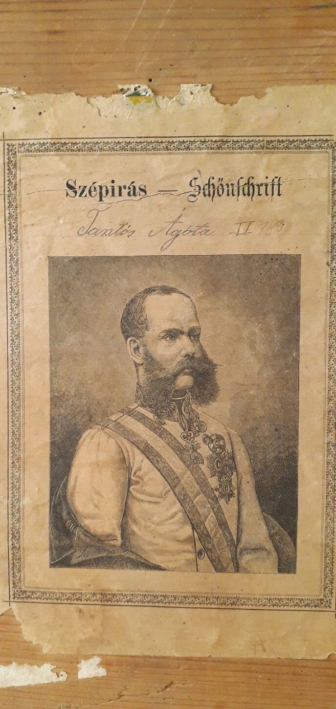 Old wedding chest painted 1891