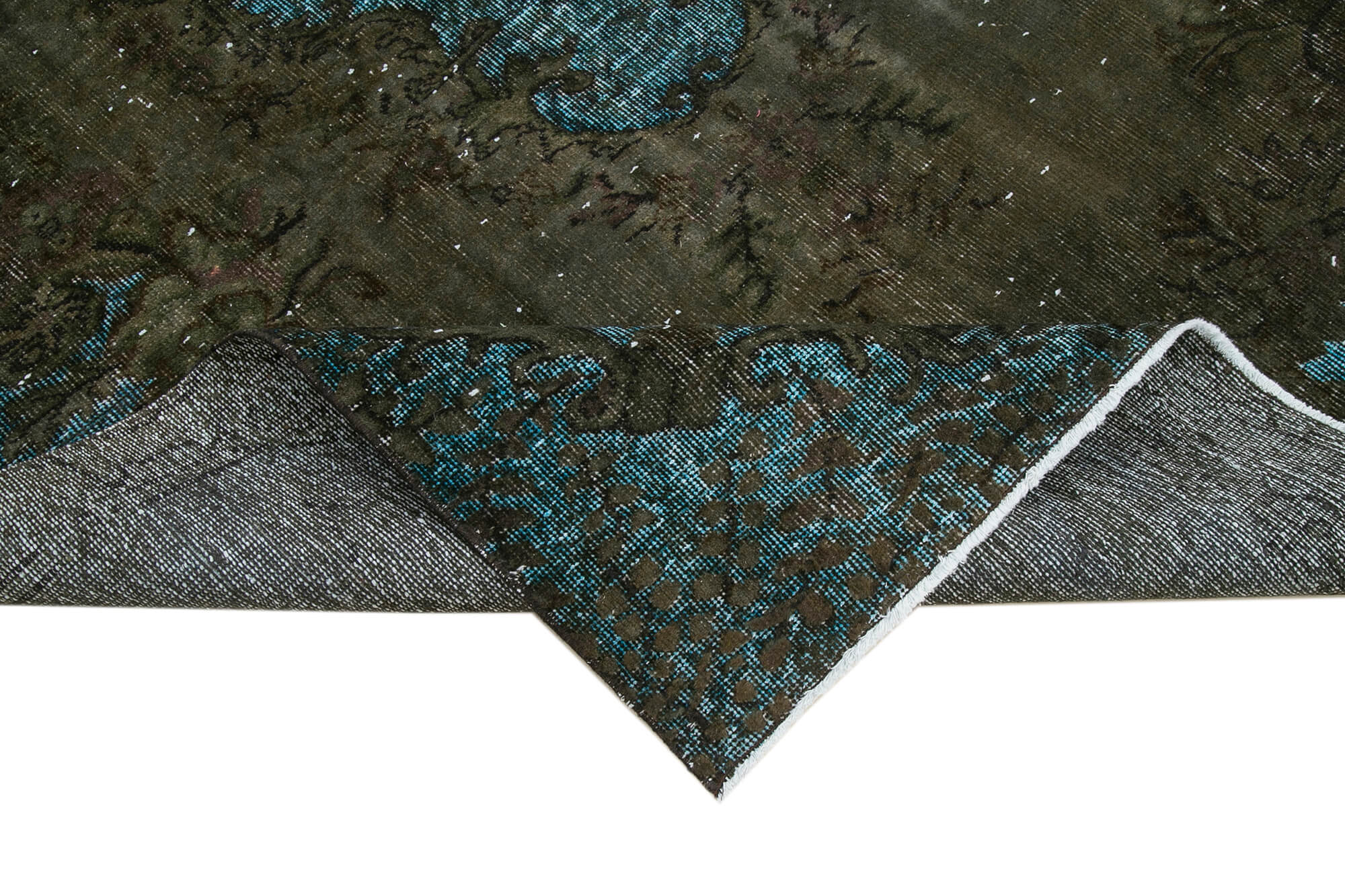 Hand-Knotted Distressed Oriental 1980s 172 cm x 271 cm Brown Carpet