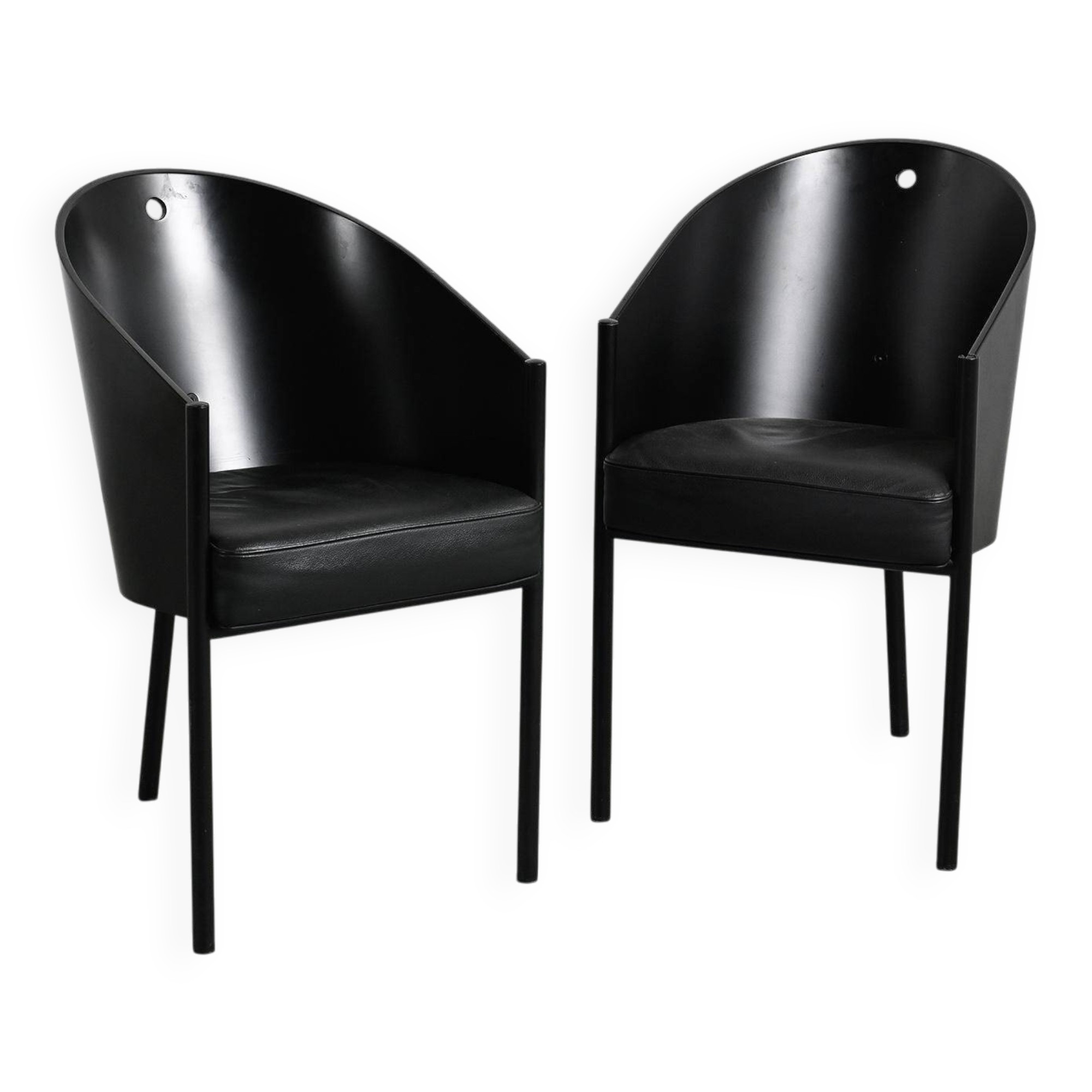 Pair of Costes armchairs by Philippe Starck, circa 1984.