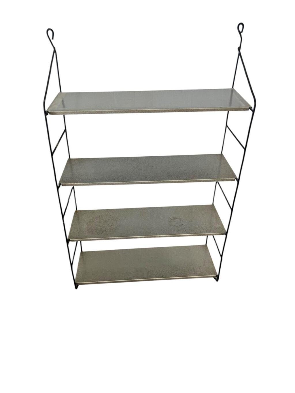 Vintage metal wall shelf/shelf/coatrack