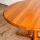 Table ronde extensible en teck de Dyrlund, Danemark