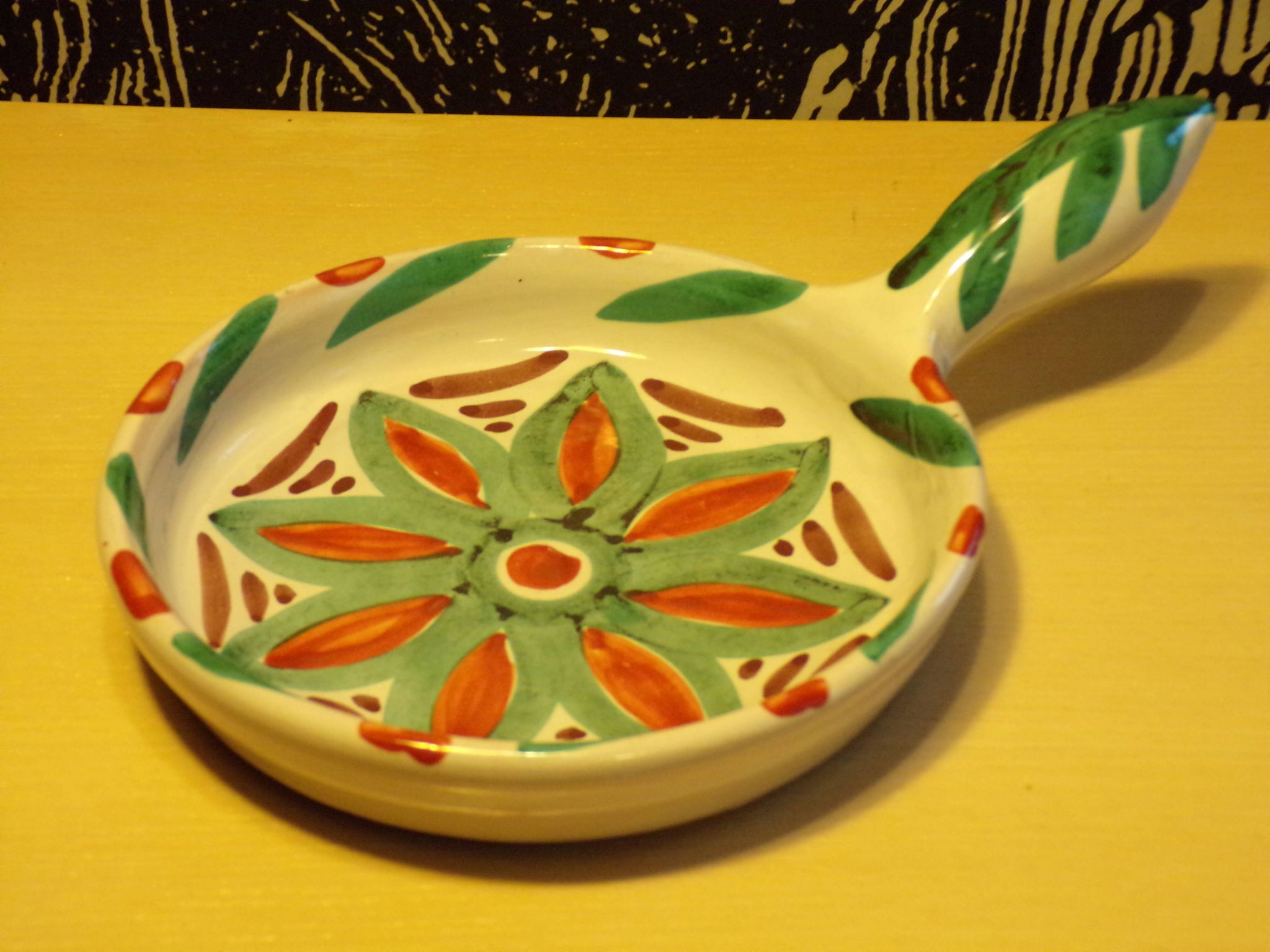 Ceramic fondue pot by Antoine Fazio Vallauris