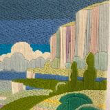 Colorful vintage tapestry