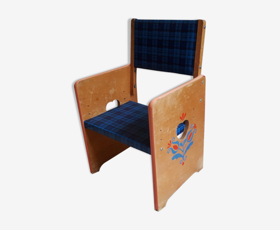 Fauteuil enfant en bois assise réglable