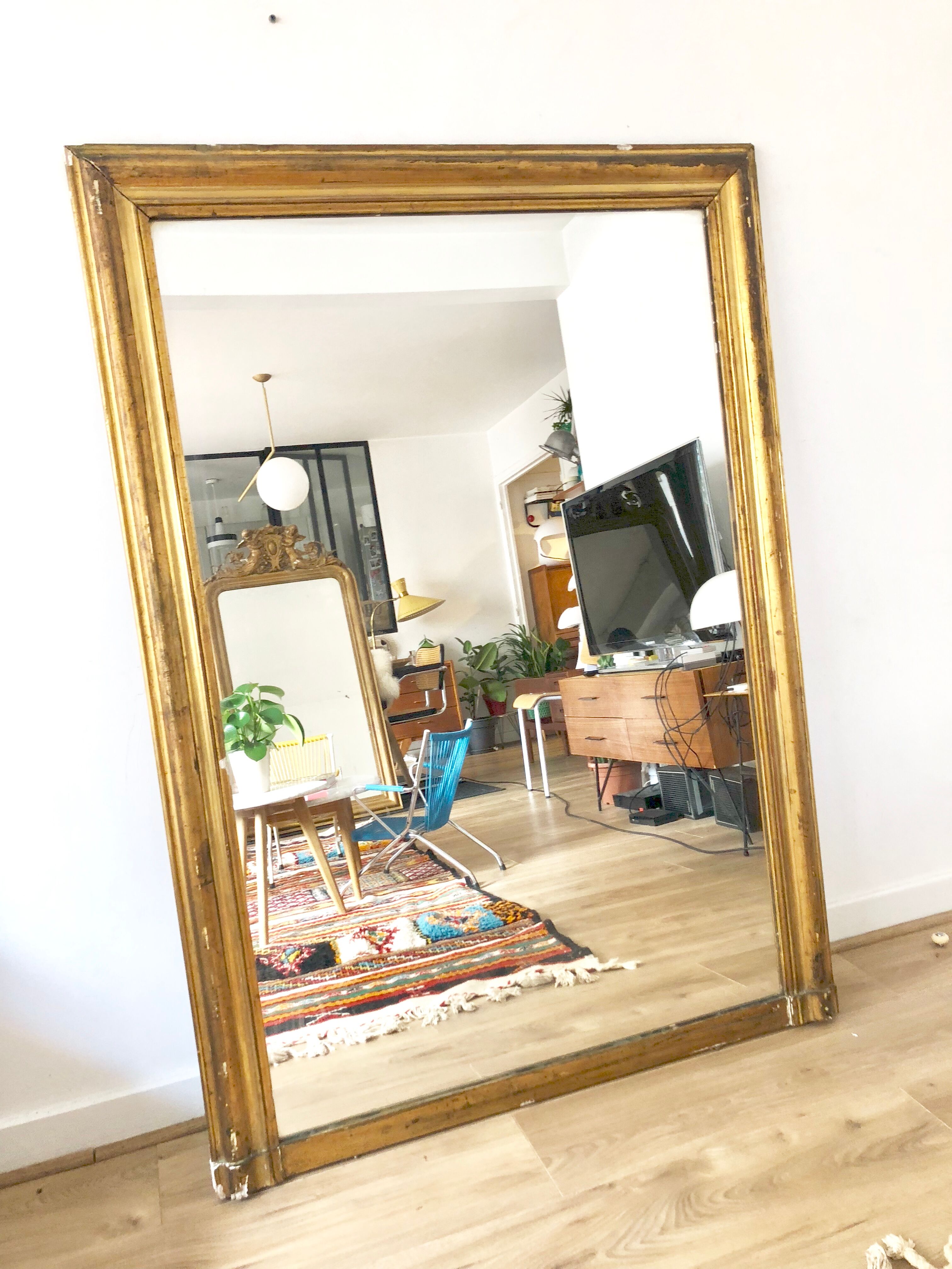 Old mirror fireplace trumeau xl 104,5x145,5cm