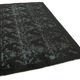 Handmade distressed oriental 1980s 158 cm x 250 cm black rug