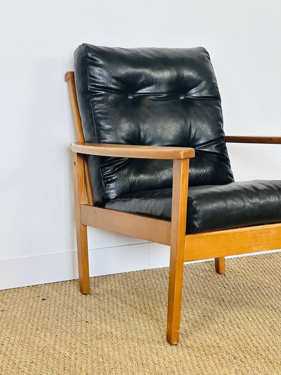 Scandinavian armchair in teak 1960