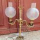 Paire de lampes style Napoléon III à têtes de lions