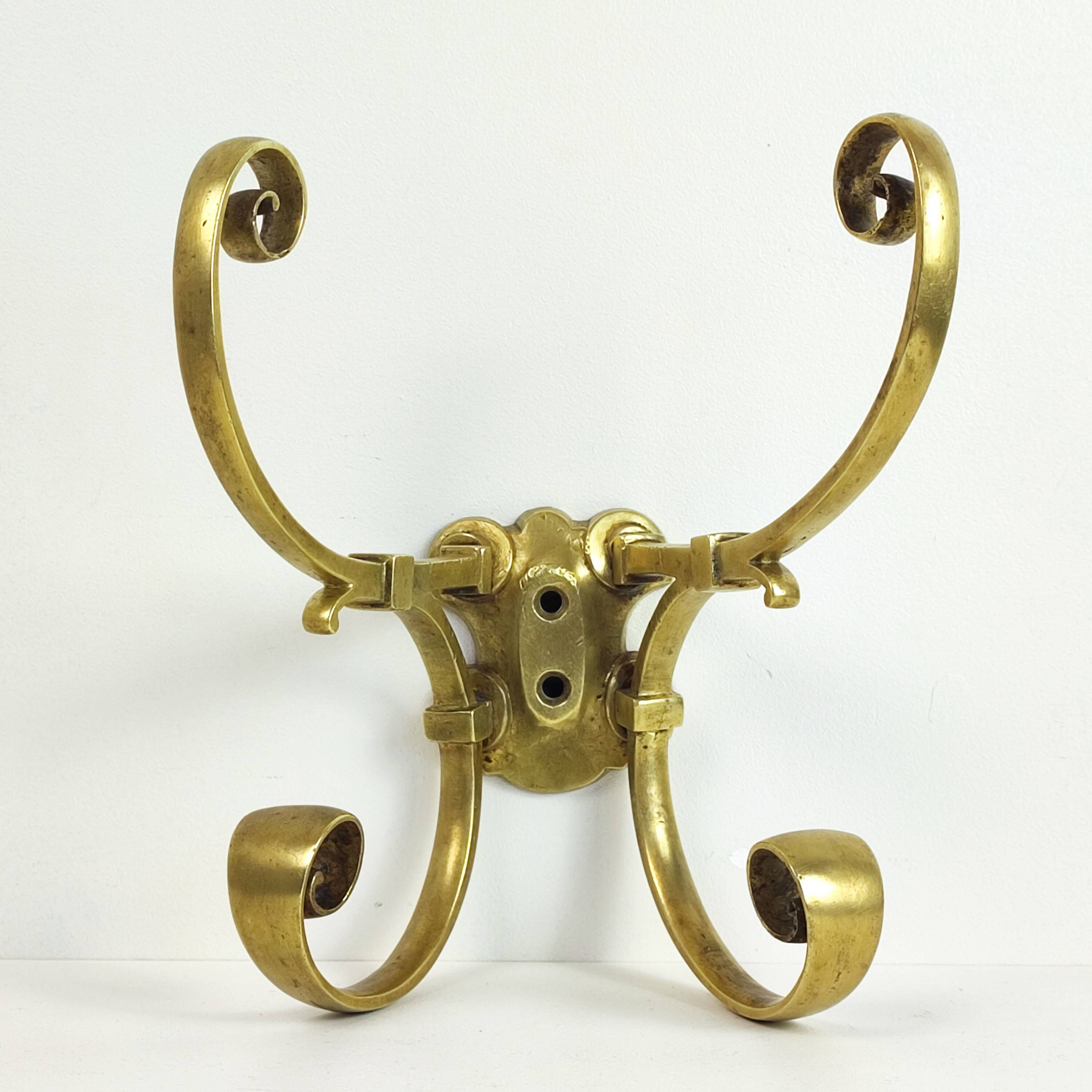 Brass coat hook