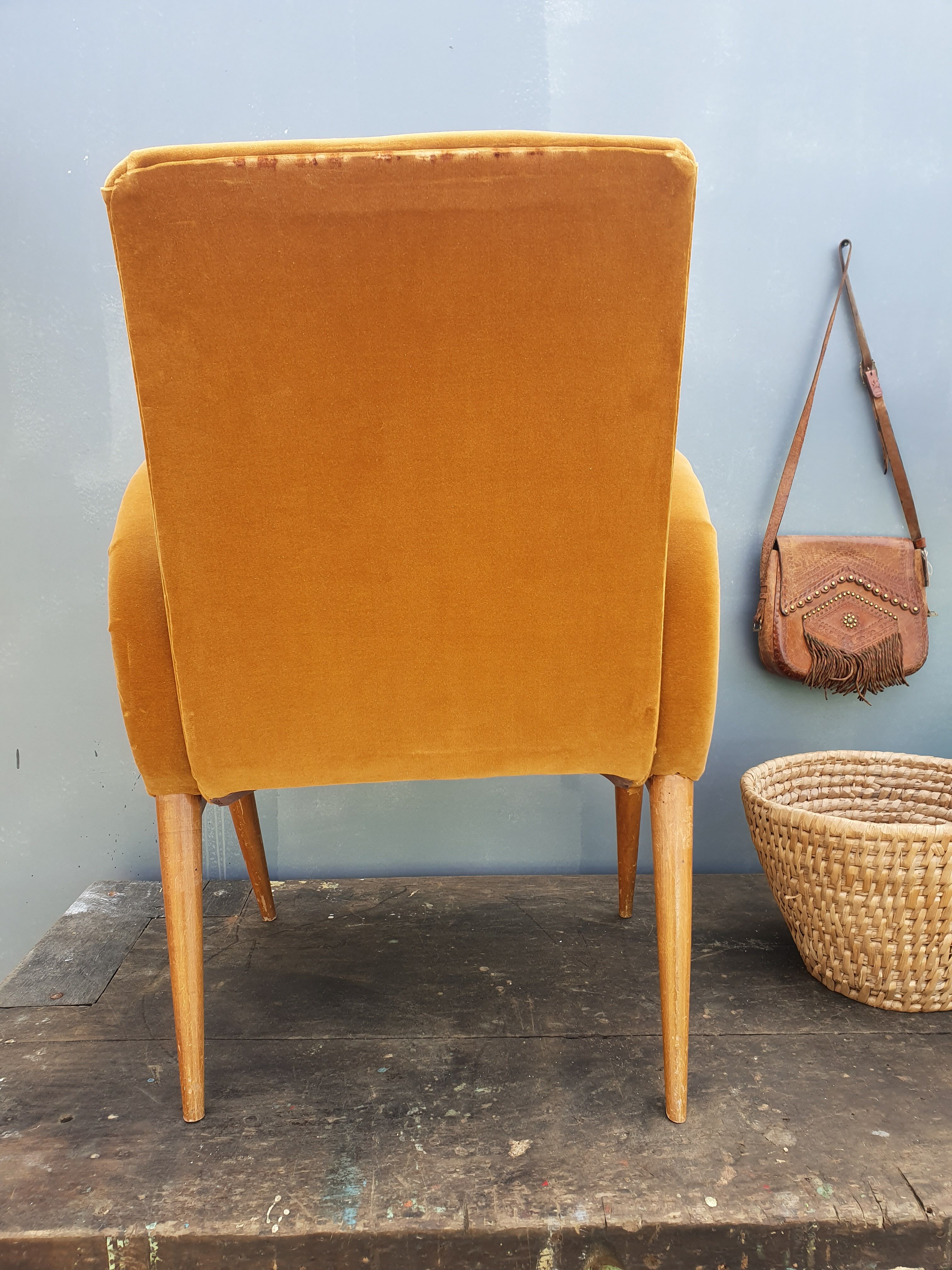 Fauteuil velours