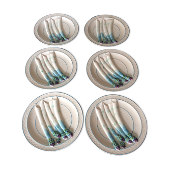 6 asparagus plates