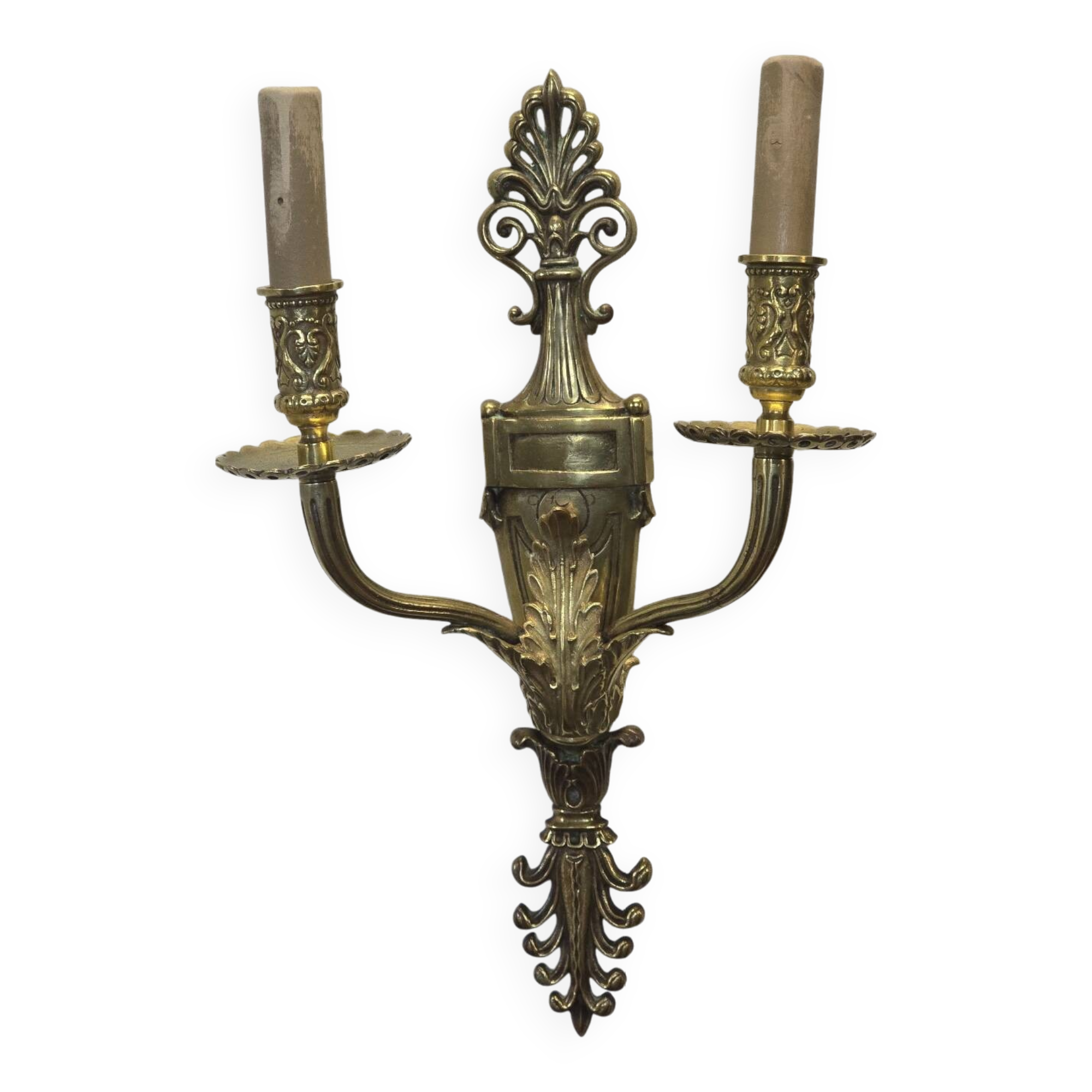 Louis XVI style wall lamp in bronze