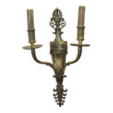 Louis XVI style wall lamp in bronze