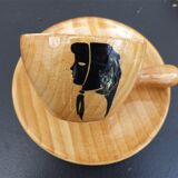 Grandjean Jourdan Vallauris 50-60 six-cup coffee cup series