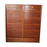 Meuble classeur bas à rideaux double