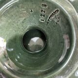 Rare service à huîtres Longchamp du 19ème siècle en majolique française