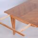 Art Deco Oak & Spruce Folding Table attributed to J. Leleu, France, 1920s