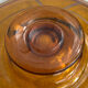 Large Art Deco amber glass bowl