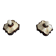 Pair of brown and cream ceramic wall lights by PAN Leuchten, 1970 Germany