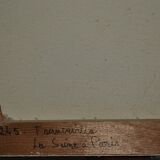 Reprographie "La Saine à Paris" signée Jauccaud