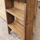 Burmese teak wall shelf