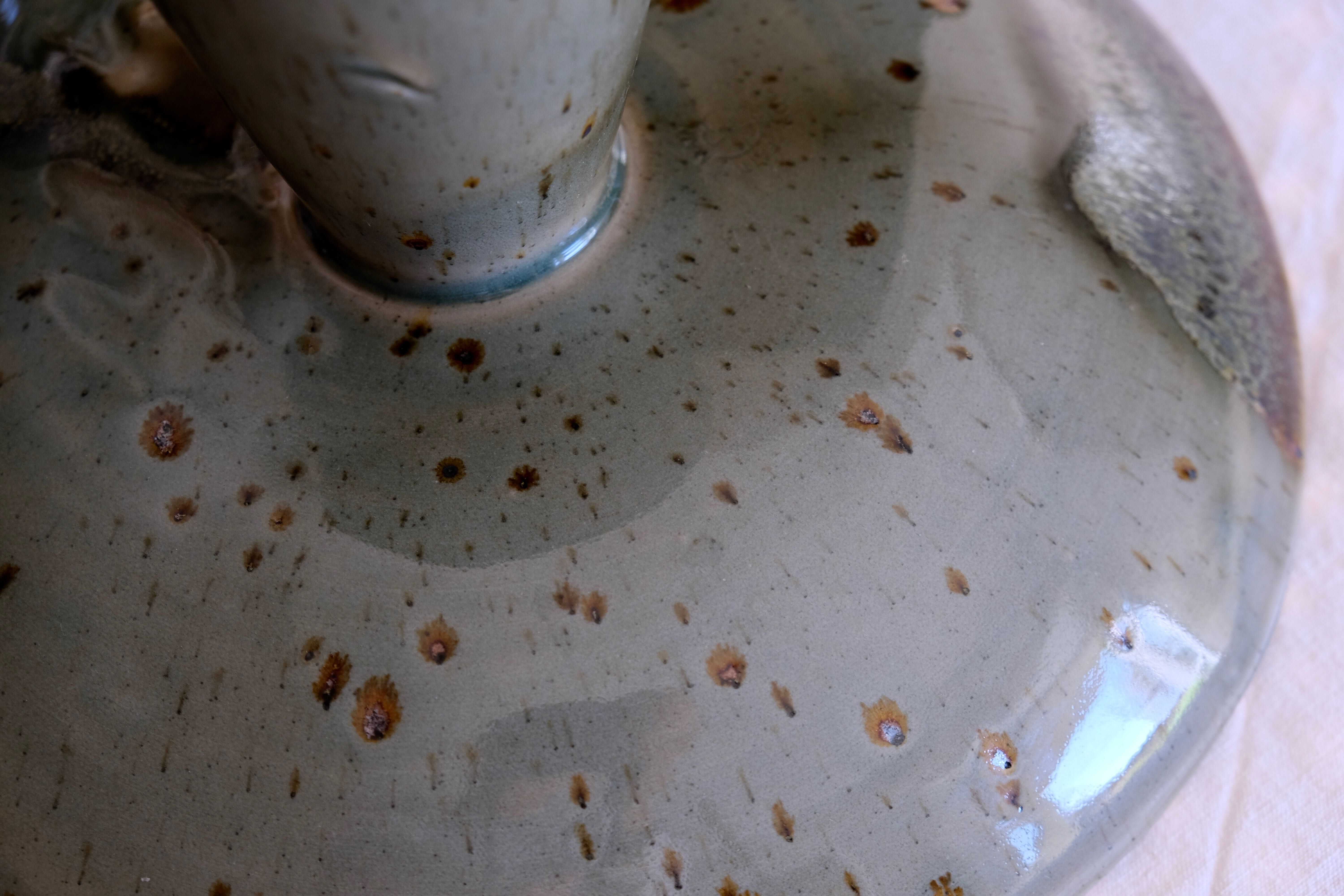 Compotier display ceramic cakes Japan 1950 unique piece