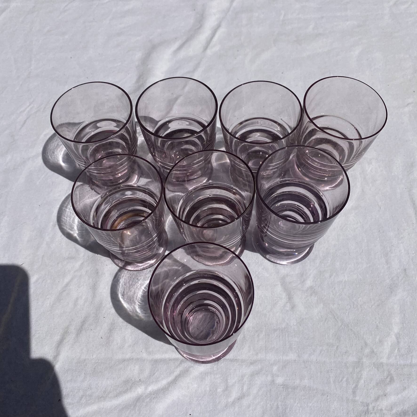 Art Deco water glasses