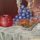 Huile sur toile encadrée Nature morte signée Boyer M.