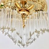 Novaresi Murano glass ceiling lamp, 1970