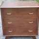 Vintage oak chest of drawers legs compass 3 drawers from the 50s