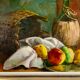 Oil painting, still life 1956