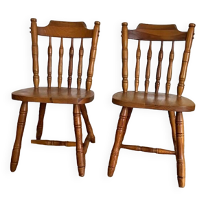 Paire de chaises western