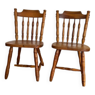 Paire de chaises western