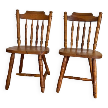 Paire de chaises western