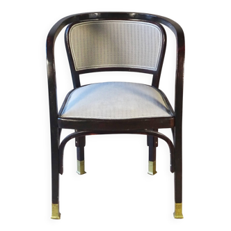 Armchair n°715 by Gustave Siegel for Kohn, 1905. Backhausen