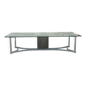 table années 70 en verre - personnes