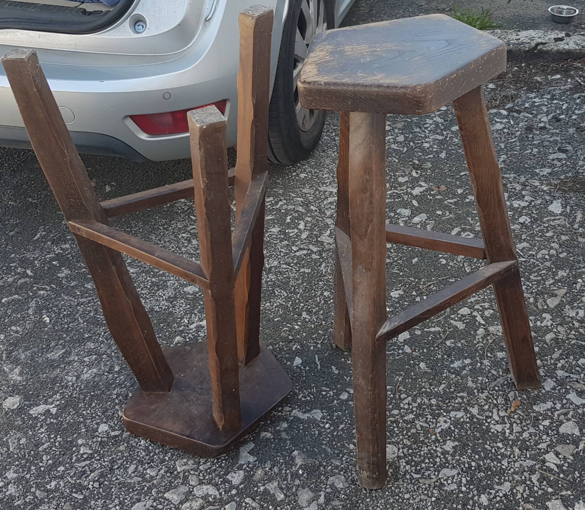 paire de tabourets hauts de bar aranjou