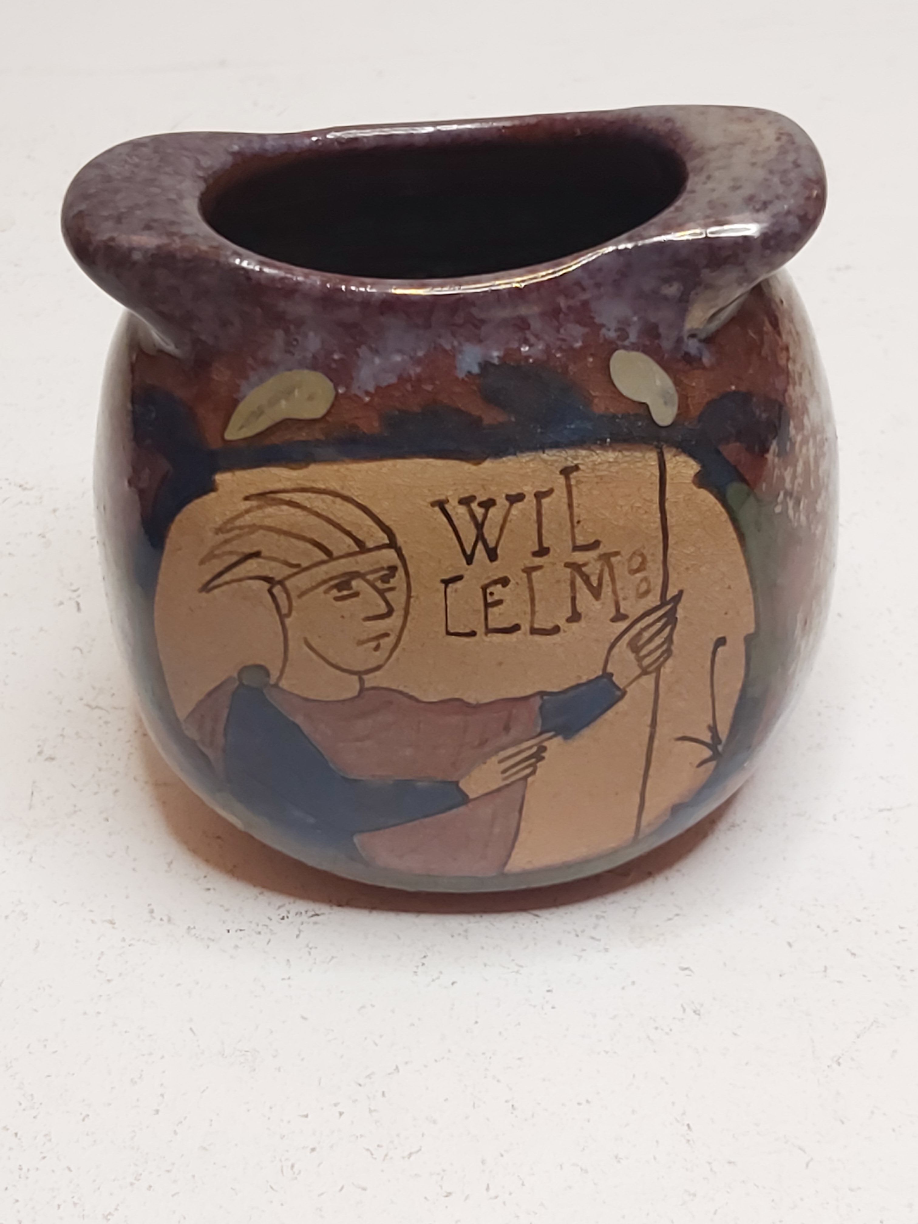 Iridescent ceramic vase DESMANT Bayeux