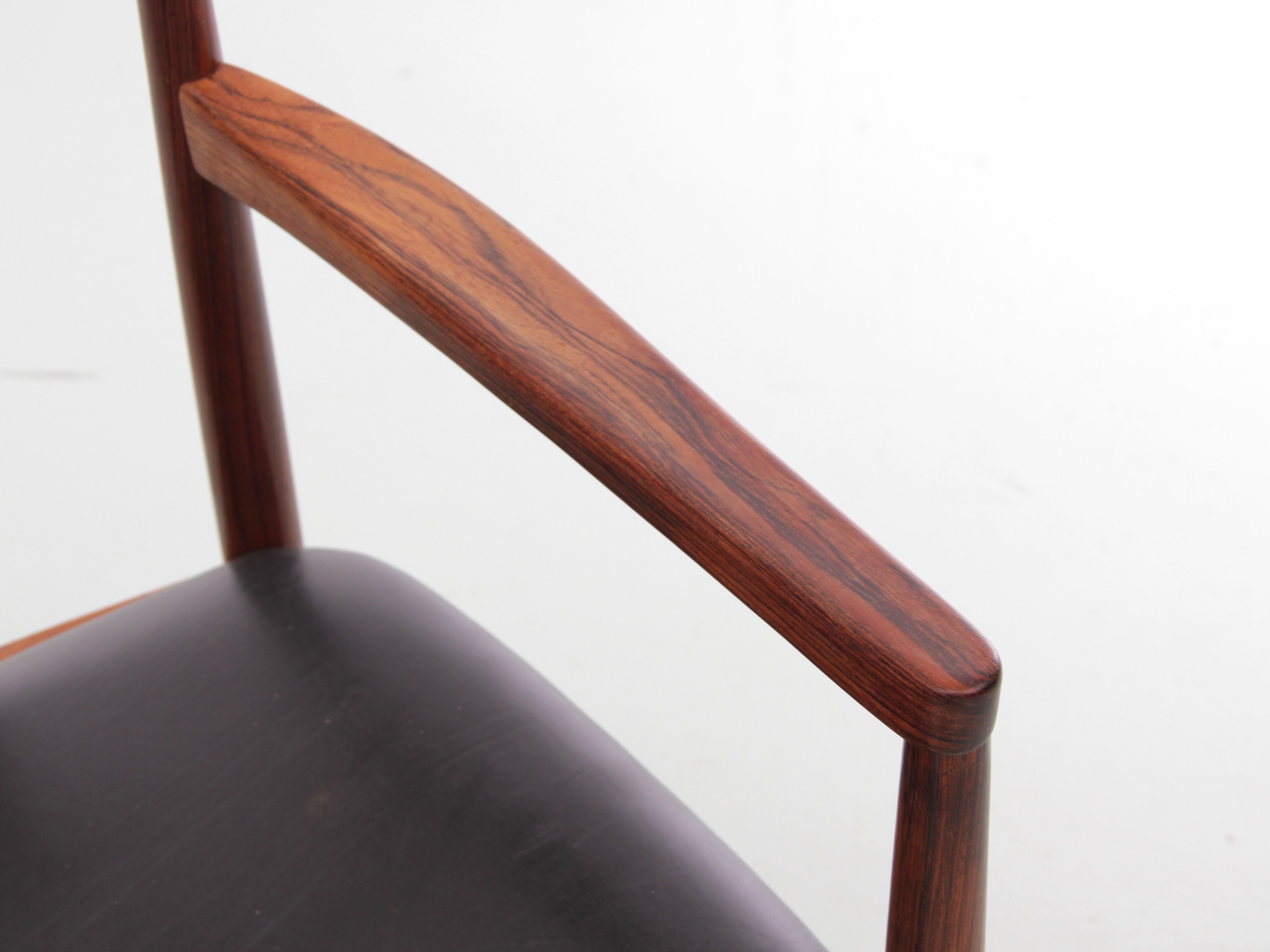 Scandinavian office chair in Rio rosewood