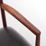 Scandinavian office chair in Rio rosewood