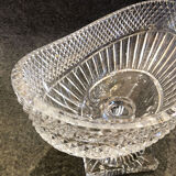 Coupe en cristal taillé, fin XIXe siècle