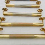 Set of 17 Art Deco Brass Door Bars