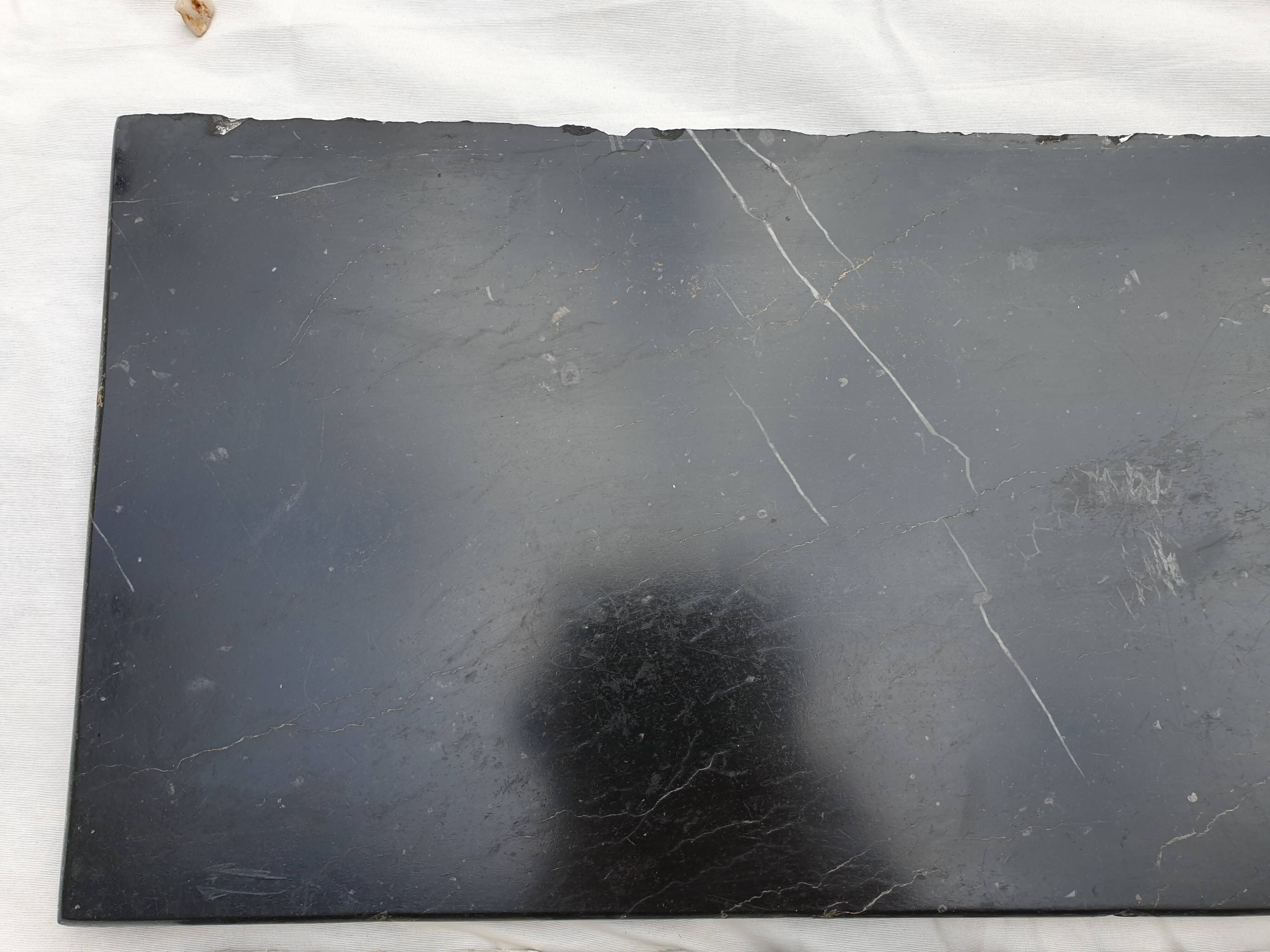 Black marble fireplace Napoleon III